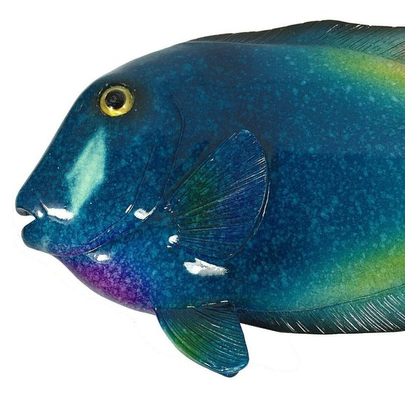 Eangee Handcrafted Blue Tang Fish Wall Art - Picture 2 of 4